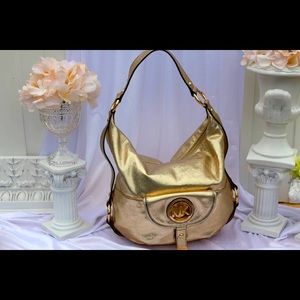 Gold Michael kors handbag